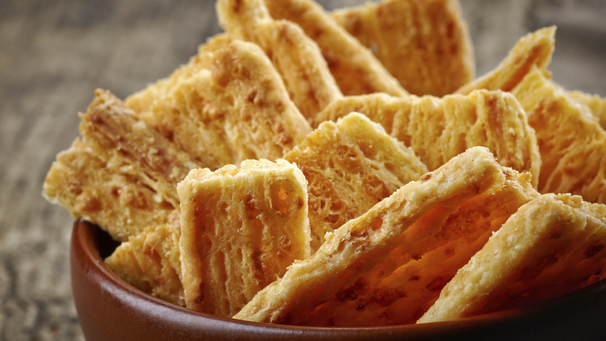 Crackers de queso. Fuente: (Instagram)
