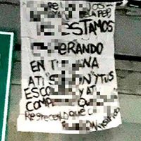 Amenazan en narcomantas a agentes de la Policía Estatal de BC