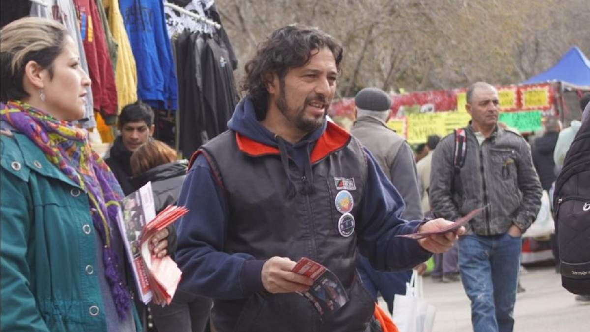 El diputado de Izquierda, Andrés Blanco, convocó a una movilización en contra de la Ley Bases. Fuente: (Prensa Diputado Blanco)