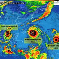 Huracán 'Irma” se debilita a categoría 4 pero aún es peligroso; 'José y Katia” se fortalecen