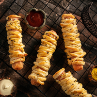 Salchichas envueltas en papa: una combinación perfecta, en una receta fácil y tentadora