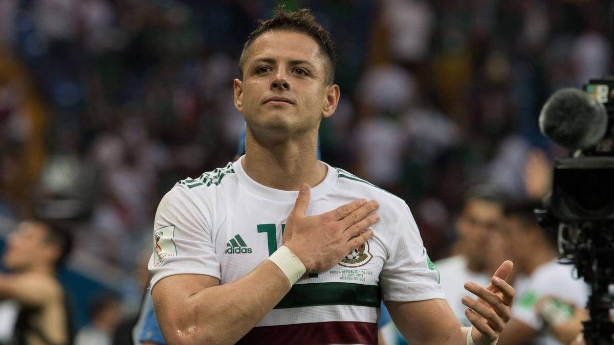 Javier Hernández. Fuente: (Twitter).