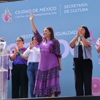 Brugada presumió, en vísperas del 8M, que en 2025 el feminicidio se redujo 35%