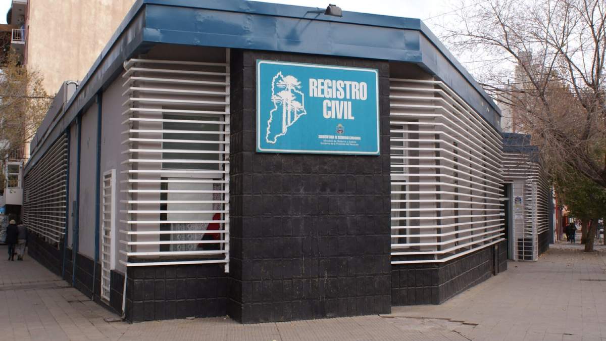 Registro Civil Neuquén. Fuente: (Twitter)