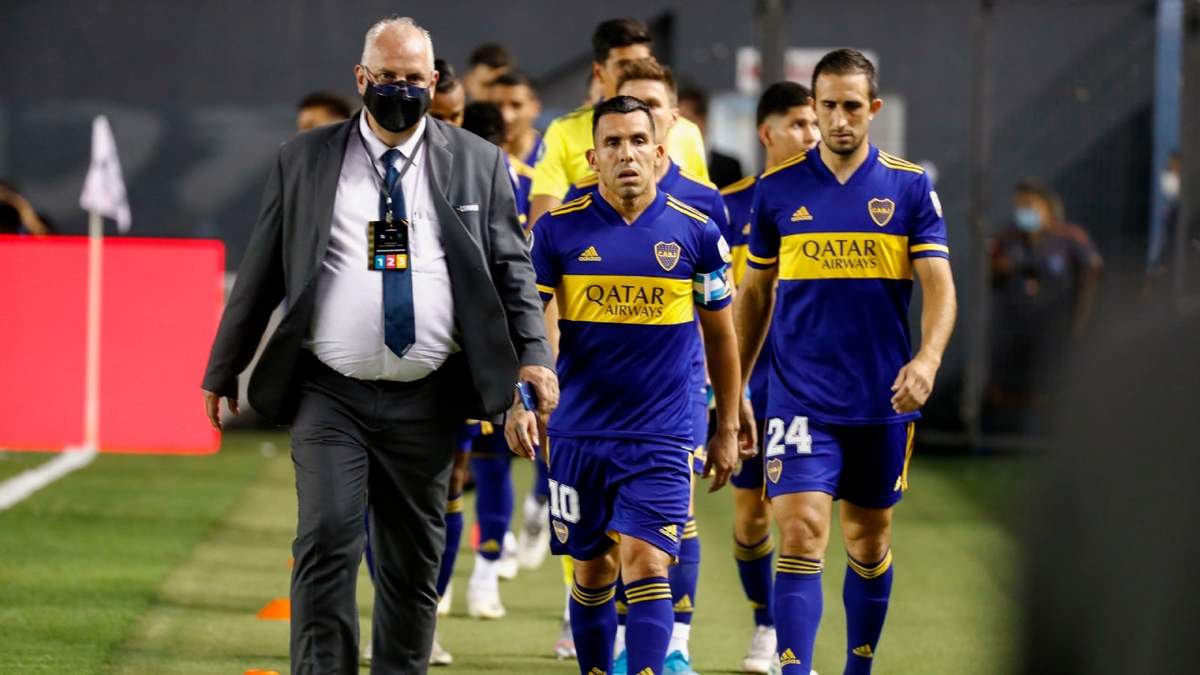 Boca, en la previa a jugar con Santos. Fuente: (Instagram)