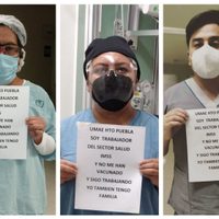 Personal de salud que reclama vacunas en Puebla, incluido en segunda etapa: IMSS