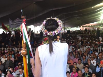 Acarrero, pase de lista y protestas en la visita de Sheinbaum a Iztapalapa y Xochimilco