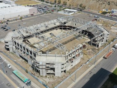 Avanzan las obras en el estadio del Centenario de Comodoro Rivadavia