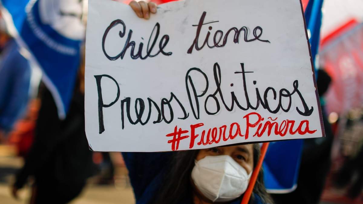 Protestas antigubernamentales en Chile. Fuente: (Twitter)