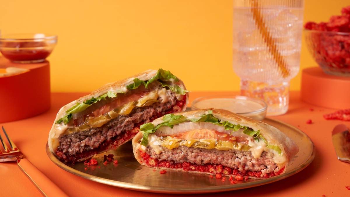 Wrap de hamburguesa. Fuente: (Instagram)