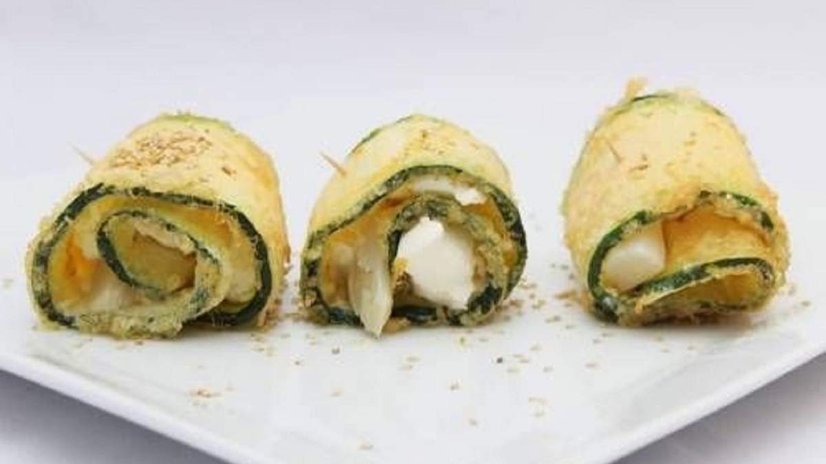 Rollitos de zucchini. Fuente: (Instagram)