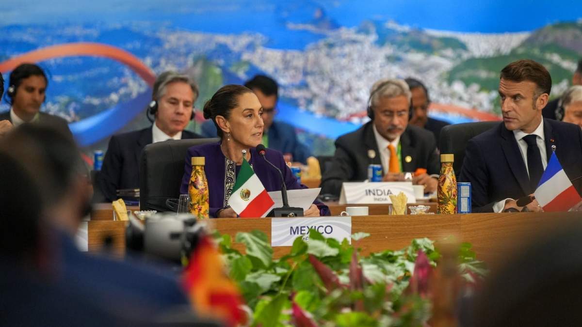 Participación de Sheinbaum en la cumbre del G20