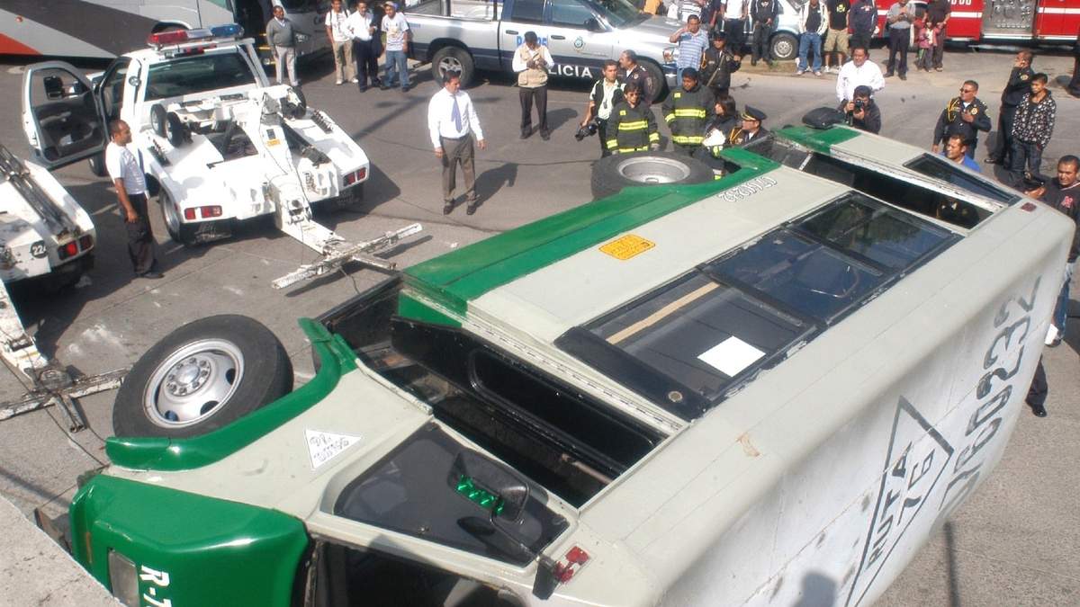 Transporte público concesionado. Accidentes continuos