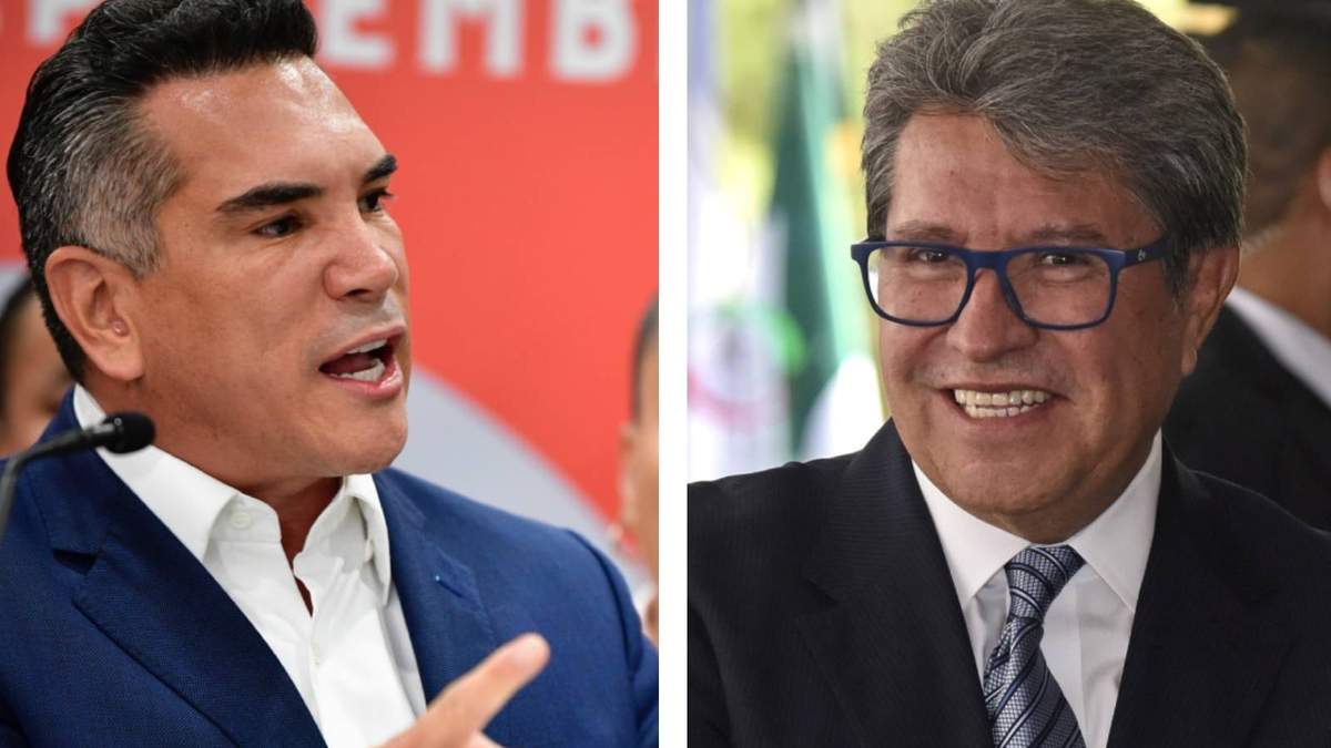 El priista, Alejandro Moreno y el morenista, Ricardo Monreal