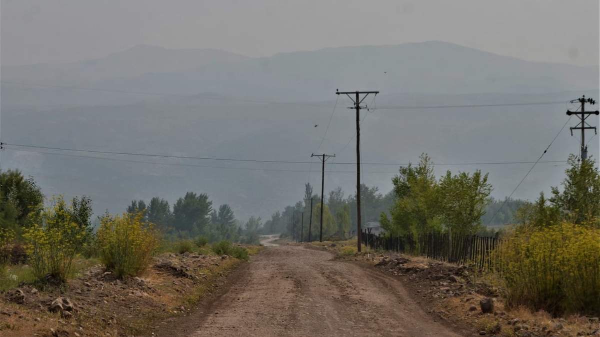 El departamento de Minas afectado por el humo. Fuente: (Nicolás Fuentes)