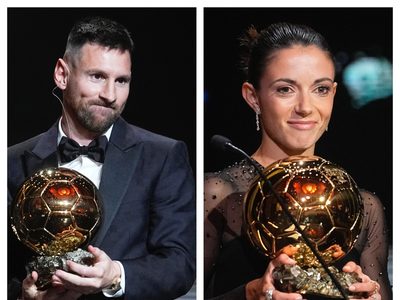 Messi extiende su récord y se lleva su octavo Balón de Oro; Bonmatí gana el trofeo femenino
