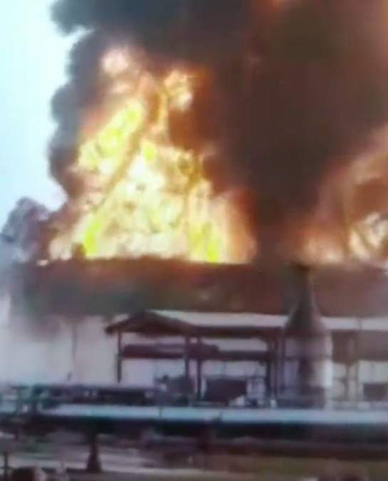 El incendio registrado en la refinería “Antonio Dovalí Jaime” de Pemex