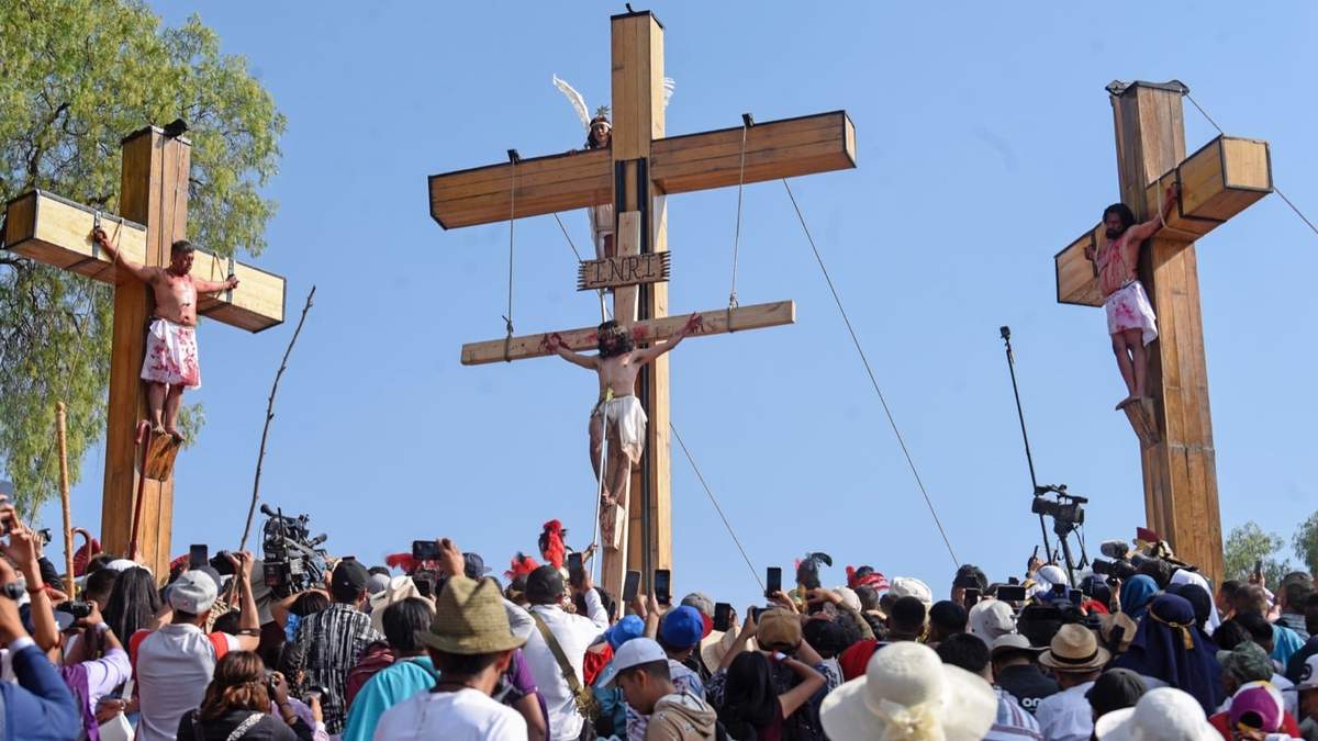 Representación del Viacrusis en Iztapalapa
