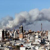 Una enorme nube de humo volvió a invadir a Rosario