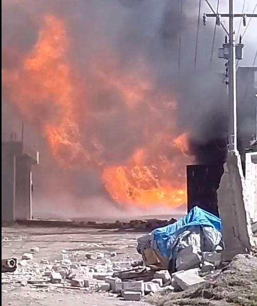Explosión en ducto de Pemex, en Amozoc