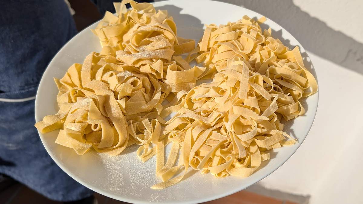 Pasta casera. Fuente: (Instagram)