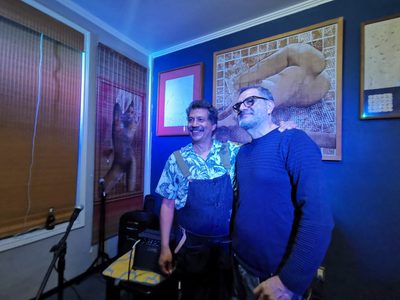 Iván Rosas y Toño Canica, en la intimidad del espacio cultural Cuba 74