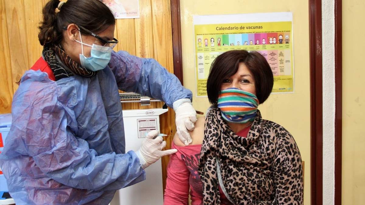 Campaña de vacunación en Neuquén. Fuente: (Twitter)