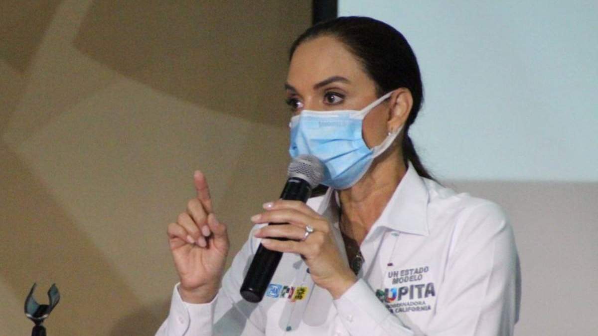 Lupita Jones, candidata del PAN, PRI y PRD a la gubernatura de Baja California