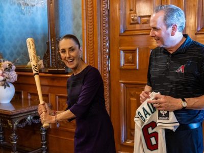 Sheinbaum recibe a directivos y jugadores de las Grandes Ligas