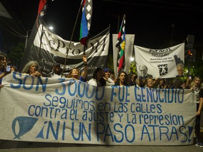 Una vigilia, un acto en La Escuelita, charlas en escuelas y una manifestación en el centro de Neuquén serán las actividades para conmemorar el 24 de Marzo