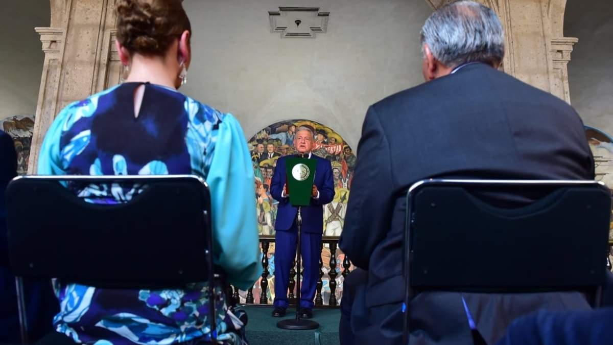 El presidente López Obrador en su Cuarto Informe de Gobierno