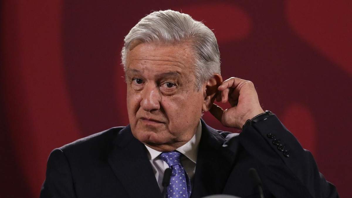 El presidente durante la conferencia matutina de este martes