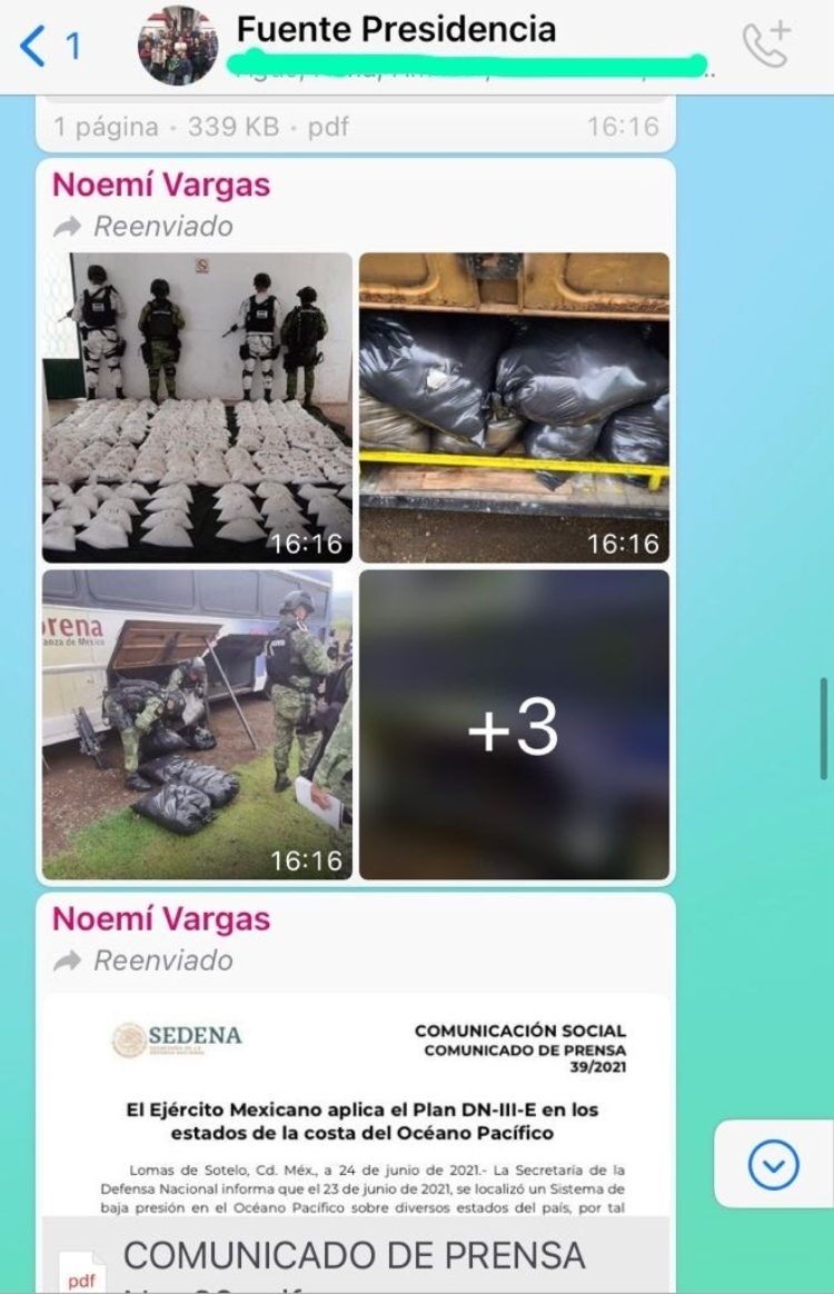 Presidencia-Whatsapp