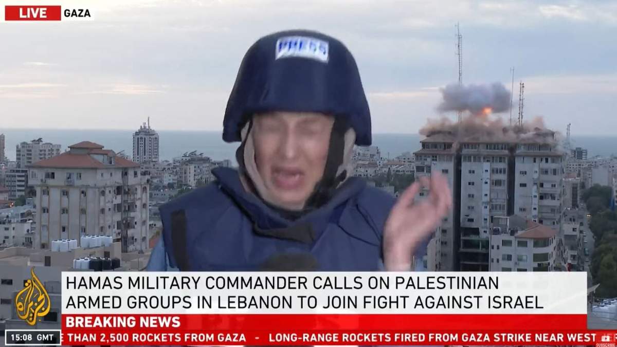 Momento del ataque en transmisión en vivo