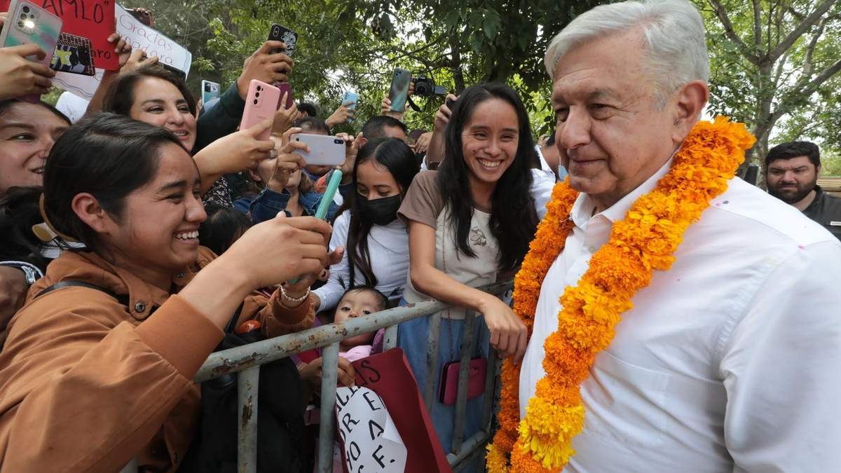 El presidente López Obrador en Chilapa, Guerrero