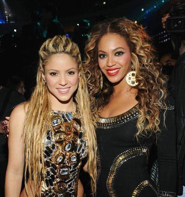 Beyoncé y Shakira. Fuente: (Instagram)