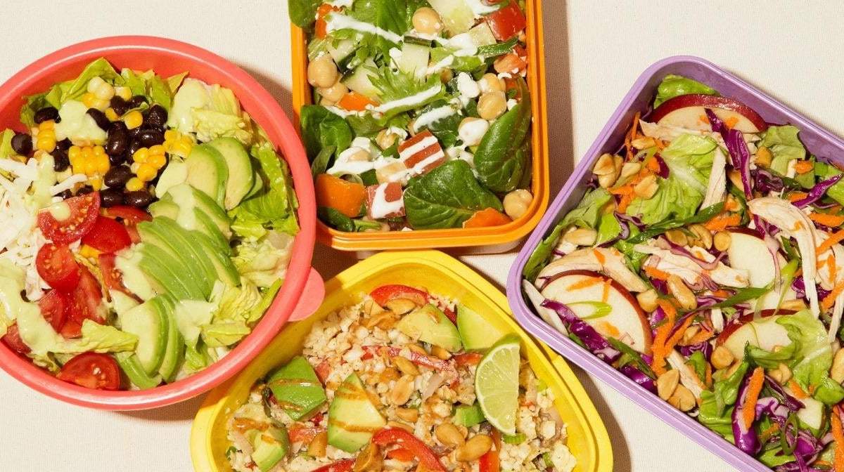 Ensaladas. Fuente: (Instagram)