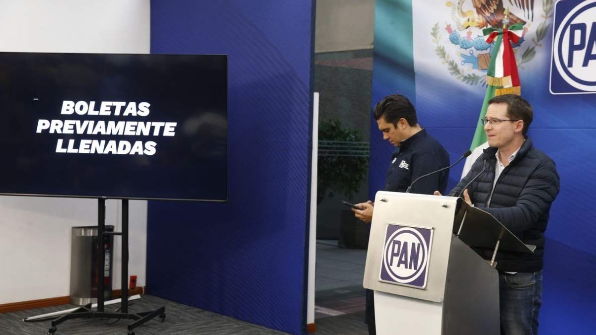 Ricardo Anaya en la conferencia de prensa