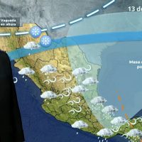 Martes gélido por frente frío 27 y masa de aire polar; lluvias torrenciales en estas entidades
