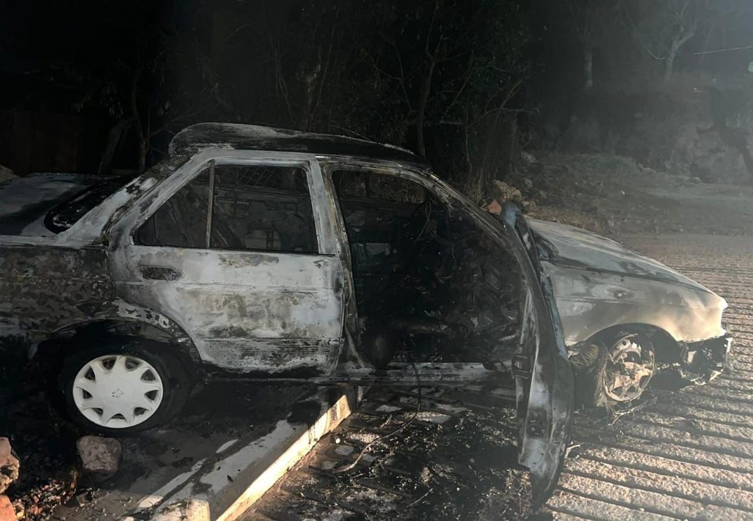 taxi incendiado 