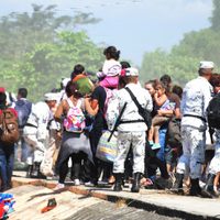 GN busca migrantes 'fugados”; INM traslada centroamericanos a centros de detención