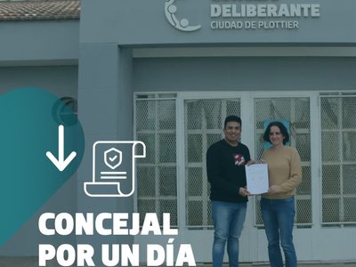El proyecto que permitirá ser “concejal por un día” en Plottier