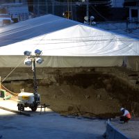 Se inundan decenas de viviendas cerca del Paso Exprés