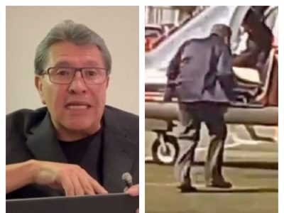 Monreal se disculpa por viajar en helicóptero junto a Pedro Haces (Video)