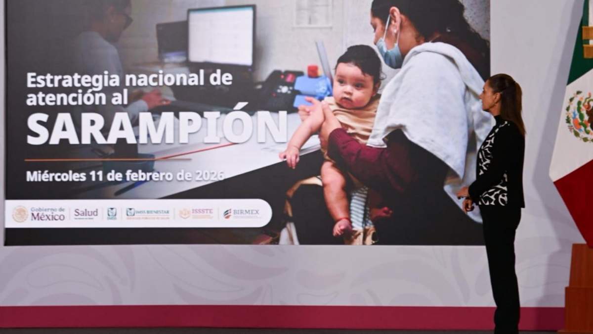 La única manera de controlar el sarampión es con la vacunación, pide Sheinbaum