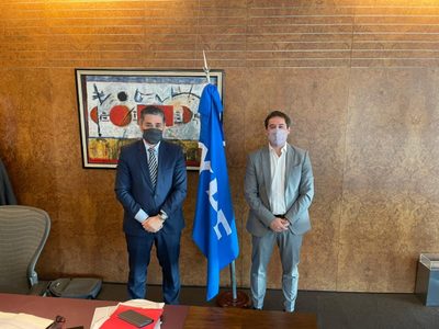 Juan Pablo Luque se reunió con el presidente de YPF, Pablo González