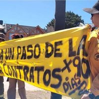 Trabajadores del Parque Nacional Lanín marcharon por condiciones laborales