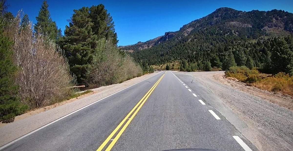 Ruta 237 en Villa La Angostura. Fuente: (Twitter)