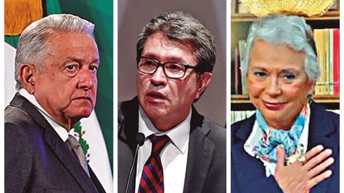 Andrés Manuel López Obrador, Ricardo Monreal y Olga Sánchez Cordero