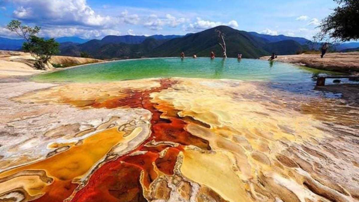 La cascada de Hierve el Agua, en Oaxaca